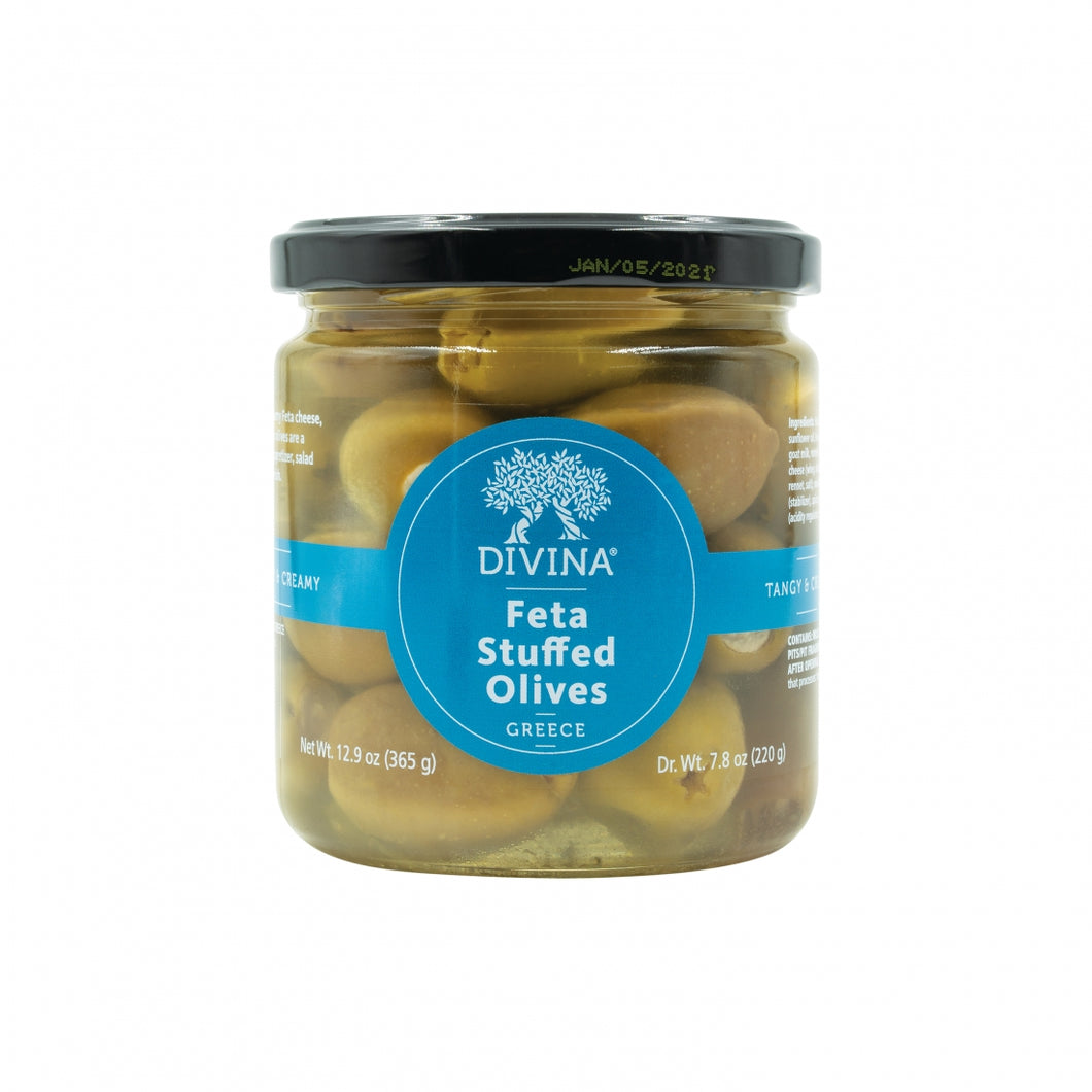 OLIVES STUFFED WITH FETA CHEESE (IN OIL), DIVINA