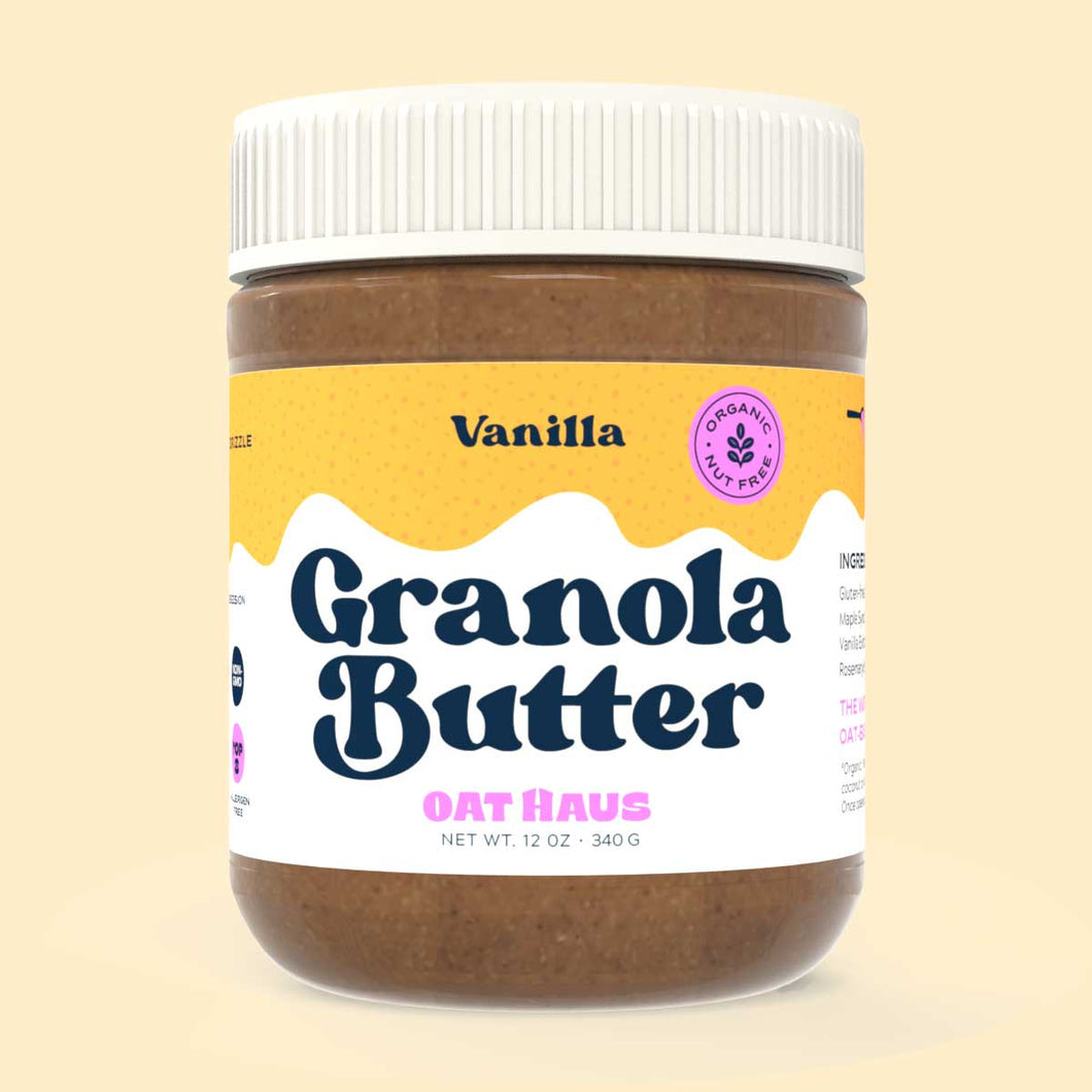 Vanilla Granola Butter | Nut-free, Vegan, GF Spread - OAT HAUS