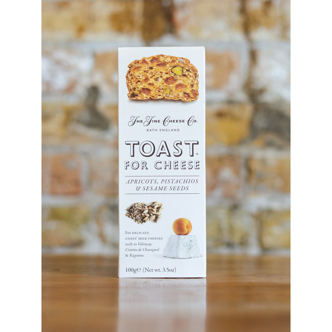 APRICOT PISTACHIO TOAST FOR CHEESE, THE FINE CHEESE CO